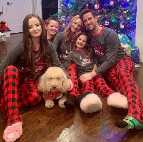 Brandi Briggs with her family.
